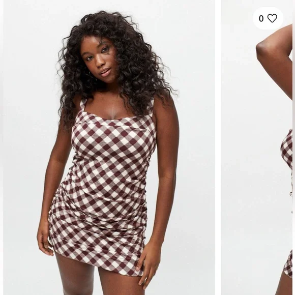 checker uo dress - Picture 1 of 5